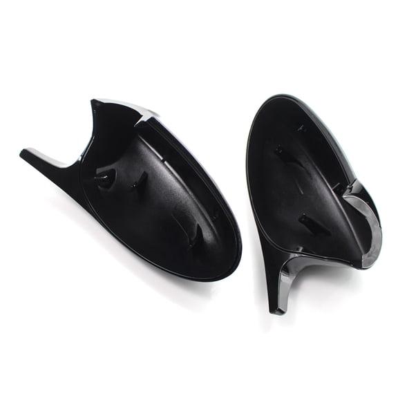 HIRINTOL 2PCS Side Mirror Cover Cap For BMW E81 E82 E87 E90 E91 E92 E93 PRE-LCI M3 Gloss Black