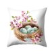 thumbnail image 2 of Funda de cojín para decoración del hogar de piel de melocotón con corona de acuarela de conejito de Pascua Wmkox76yii hfskjfh69, 2 of 2