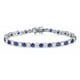 thumbnail image 1 of Pulseras De Plata 925 Con Zafiros Azules Diamantes Elegancia Xtellar azul, 1 of 4