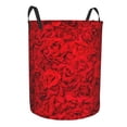 thumbnail image 2 of Fotbe Red Rose Laundry Basket with Handles, Waterproof Large Laundry Hamper, Wash Bag for Corner Dorm, Rolling Laundry Basket with Handles-Small, 2 of 8
