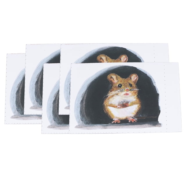 Pegatinas de pared con orificio para ratón Jadeshay 20 piezas PVC