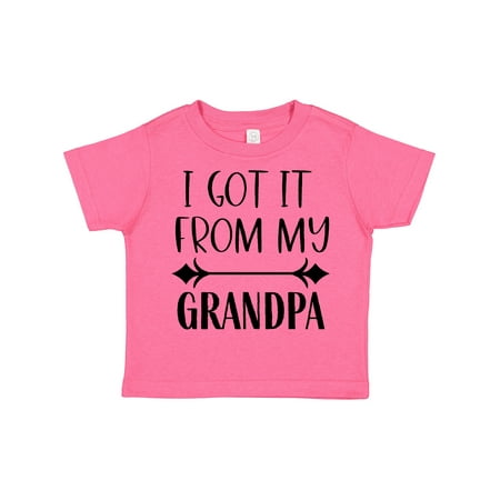 

Inktastic I Get It from My Grandpa Gift Toddler Boy or Toddler Girl T-Shirt