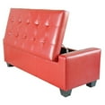 thumbnail image 2 of Homcom Faux Leather Storage Ottoman / Shoe Bench, 2 of 10