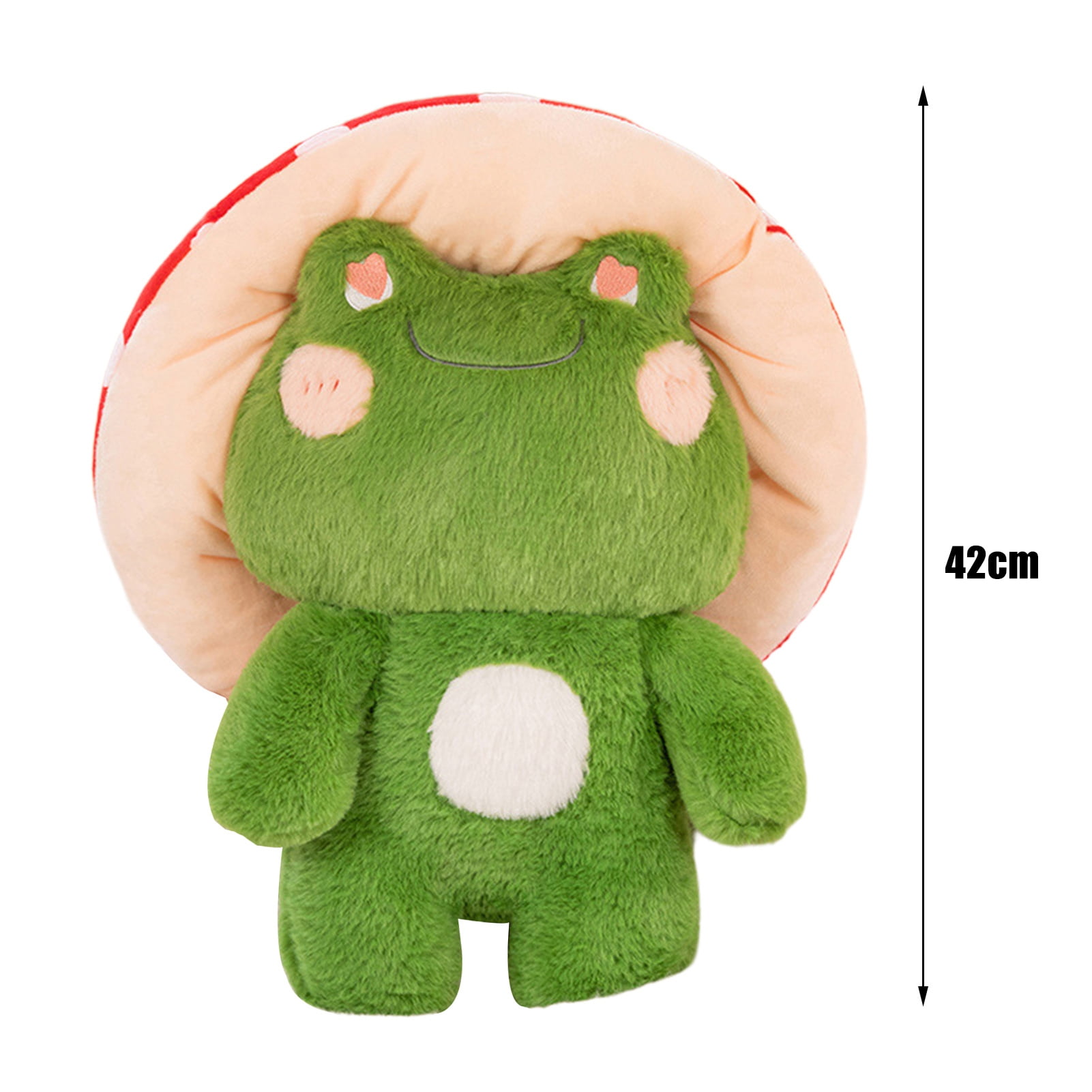  Frog Plush Toys, 17 Cute Frog with Red Mushroom Hat
