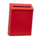 thumbnail image 2 of Buzón de pared con tapa para periódicos, decorativo, de metal. Rojo, 2 of 9
