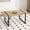 Wood(L180), variant on JUFU 55" Dining Table, Rectangular Wood-Look MDF Top, Black Metal Legs for Kitchen & Dining Room