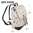 thumbnail image 2 of Sikiie Lavender Flowers Women Genuine Leather Backpack Fashion Rucksack Daypack Leather Casual Travel Backpacks for Women, 2 of 4