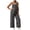 Black, variant on HBGVBA Maternity Boho Jumpsuit Sleeveless Overalls Boho Print Long Sling Adjustable Waist Loose Breathable Summer Outer Overalls