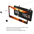thumbnail image 5 of Phoenix Bird License Plate Frames for Women Men Car Plate Holder Cover Metal Tag Aluminum Car Accessories Front Rear Plate Decor, 5 of 6