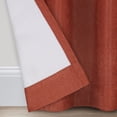 thumbnail image 3 of Eclipse Allure Draft Stopper, 100% Blackout Grommet Top Curtain Panel, Copper Red, 50 x 63, 3 of 6