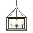 thumbnail image 2 of Golden Lighting Smyth 4-light Chandelier in Gunmetal Bronze, 2 of 9