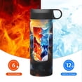 thumbnail image 6 of Fotbe Cool Cat With Sunglasses Pattern 18oz Sports Insulated Kettle Stainless Steel Sports Insulated Kettle For Running Hiking Cycling Climbing Man'S Woman'S Water Bottle, 6 of 8