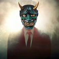 thumbnail image 2 of Halloween Cosplay Face Cover  Demon Face Cover Halloween Japanese Cosplay Face Cover Resin Horror Face Cover Ghost Demon Face Cover Stage Performance Props Party Decor, 2 of 8