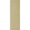 thumbnail image 5 of Ekena Millwork 12"W x 60"H Rustic Two Equal Panel Flat Panel Riverwood Faux Wood Shutters (Per Pair), Primed Tan, 5 of 11