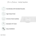 thumbnail image 5 of 60 inch Vanity Top Bathroom Sink with 3 Holes, 5 of 8