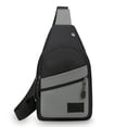 thumbnail image 2 of Chest Bag Crossbody 30cm, Adjustable Strap Multi Pocket for Sports Travel, Layered Compartment Reflective Night Safe, Lightweight Durable Fabric and Outdoor Daily Commute, 2 of 9
