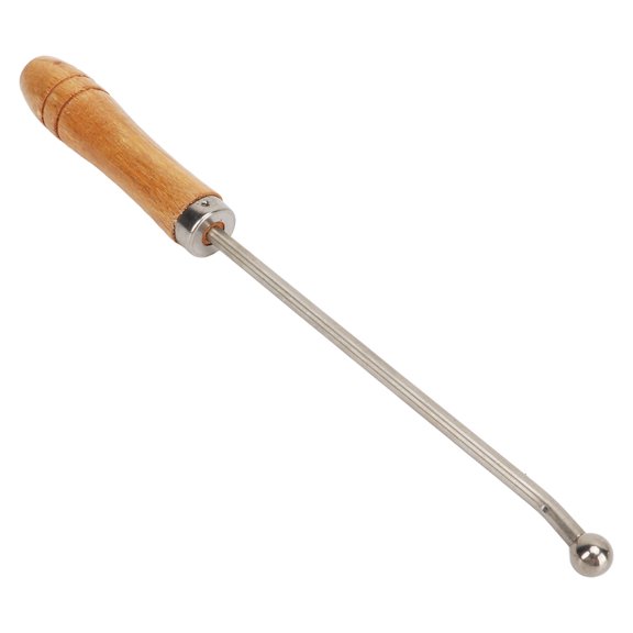 Herramienta De Reparación De Cuello De Trompeta, Mango De Madera De Haya De Acero Inoxidable, Fácil Operación, Juego De Herramientas De Reparación De Trombón, Partido Ancho,