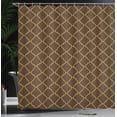 thumbnail image 3 of Ambesonne Geometric Shower Curtain, Simple Monochrome Pattern, 69"Wx75"L, Dark Rosewood, 3 of 4
