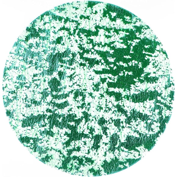 YSTINNG Green Disposable Placemats Set of 12 Round 13 Inch Green Foil Mesh Table Mates 12 Pack Green Doilies for Dining Table Wedding Birthday Party Baby Shower St. Patrick's Day Home Decor