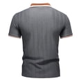 thumbnail image 5 of RongHuan Men's Knit Shirts Regular Fit Lightweight Business Casual Stretch Textured Collared Short Sleeve Tops, 5 of 5