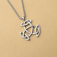 thumbnail image 3 of Cross-Border Foreign Irish Carnival Couple Necklace Female Celtic Knot Charm Trendy Unisex Necklace, 3 of 4