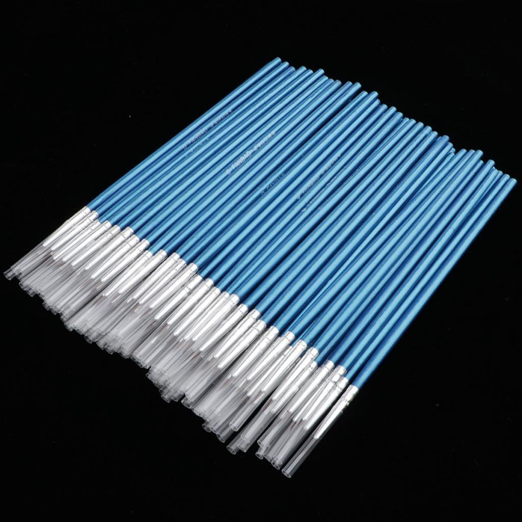 Yunhgft 100Pack Nylon Hair Round Tip Brush, Watercolor Brush Set For Acrylic Watercolor S