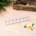 thumbnail image 2 of Blue Weekly Pill Organizer Storage Box for Medication Made of Durable Plastic 7 Slots for a Week, 2 of 8