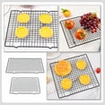 thumbnail image 6 of WHAMVOX Black Nonstick Baking Cooling Rack Made of Iron for Home Use Rectangle Design 2pcs, 6 of 8