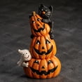 thumbnail image 5 of 2026 Halloween Indoor Decorations Halloween Resin Pumpkin Ornaments Creatives And Whimsical Home Decor Gifts For Halloween Party, Yard Haunt, Indoor Outdoor Decor Props, 5 of 6