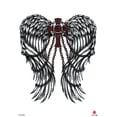 thumbnail image 1 of angel wing rose large 8.25" temporary arm tattoo, 1 of 4