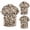 Beige, variant on Mens Pique Shirts Fashion Large Size Lapel Button Short Sleeve Printed Mens Graphic T-Shirts,Gold,2XL