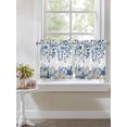 thumbnail image 4 of Blue Coastal Starfish 2 Panel Kitchen Curtains for Small Windows, Beach Nautical Shell Eucalyptus Summer Bathroom Tier Curtain, Short Window Treatment for Bedroom/Living Room 55"x24", 4 of 6