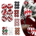 thumbnail image 6 of 6Pcs/Set Glittering Christmas Balls Set Lightweight Easy To Hang Christmas Baubles Christmas Tree Decorative Hanging Ornaments, 6 of 9