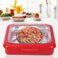 thumbnail image 3 of Dekaim Insulation Tray, Kitchen Dining Table Heat Preservation Insulation Food Tray Food Container Red, 3 of 7