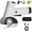 White, variant on Rechargeable High-Speed Cardboard Cutter, Rechargeable Cardboard Box Cutter,4v Powerful Fabric Scissors with LED Light, Heavy Duty Power, for Cloth, Cardboard, Leather
