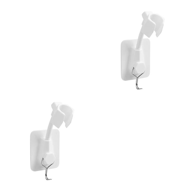 Wosthever Soporte de ducha ajustable de 360 °, soporte de ducha adhesivo montado en la pared, soporte negro, cabezal de ducha de baño, soporte de No.02 2piezas Wosthever CBP046240