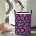 thumbnail image 4 of Picia Rose Flowers Large Laundry Basket, Waterproof, Freestanding Laundry Hamper, Collapsible Tall Clothes Hamper with Extended Handles-Small, 4 of 8