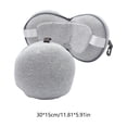 thumbnail image 3 of Almohada de Viaje de Espuma Viscoelástica para El Cuello con Antifaz – Soporte En Forma de U para Siestas, Ideal para Avión, Coche, Oficina y Hogar., 3 of 6