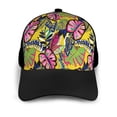 thumbnail image 3 of Yiaed Colrful Tropical Leaves Print Baseball Cap Dad Hat Polo Style Plain Blank Adjustable Size, 3 of 5