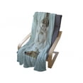 thumbnail image 4 of Mermaid Soft Flannel Fleece Throw Blanket, Floating Girl Water Bubbles Underwater Themed Artwork Print, Cozy Plush for Indoor and Outdoor Use, 70" x 90", Seafoam Beige and Brown, by Ambesonne, 4 of 6