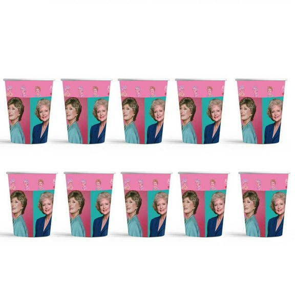 Golden Girl Birthday Party Supplies Cups Tableware Disposable Paper Mouthwash Drinking Cups