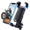 thumbnail image 2 of Motorcycle Phone Mount, Bike Phone Holder - Upgrade Sliding Cell Phone Holder, Bicycle Scooter Handlebar Phone Cradle Clip For Most Phone, 2 of 8