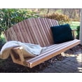 thumbnail image 2 of 6' Red Cedar Blue Mountain Fanback Porch Swing, 2 of 3