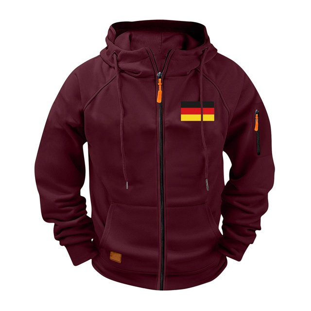 Ceisia Men's Outdoor Sports Jacket Hooded Long Sleeve Summer Loose Fit with Pockets Gift