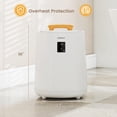 thumbnail image 3 of Costway 18 L Towel Warmer for Bathroom Luxury Towel Heater with LED Display & Auto Shut off White, 3 of 10