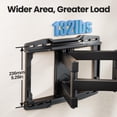 thumbnail image 3 of USX STAR Soporte de pared para TV de movimiento completo con certificación UL para la mayoría de televisores de 37 a 86 pulgadas, soporte giratorio para TV con nivel de extensión inclinable, VESA máx., 3 of 5