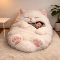 thumbnail image 6 of Fluffy Cat Sleeping Bag for Adults,Plush Cat Shaped Sleeping Bag for Adults,Adorable Cats Envelope Sleeping Bags,Washable Warm Blanket for Camping and Home Lounging,68.9x31.5 Inch,C, 6 of 6