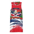 thumbnail image 3 of Dominican Republic Spring Summer Dresses for Women Fashion T-shirt Dress Casual Sleeveless Loose Sundress with Pockets, 3 of 5