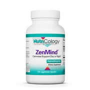 Angle View: NutriCology ZenMind - GABA, L-Theanine, Stress Relief and Sleep Support - 120 Vegetarian Capsules