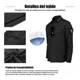 thumbnail image 5 of Playera Deportiva Licra Con Spandex Lisa Táctica Solapa Polo, 5 of 7